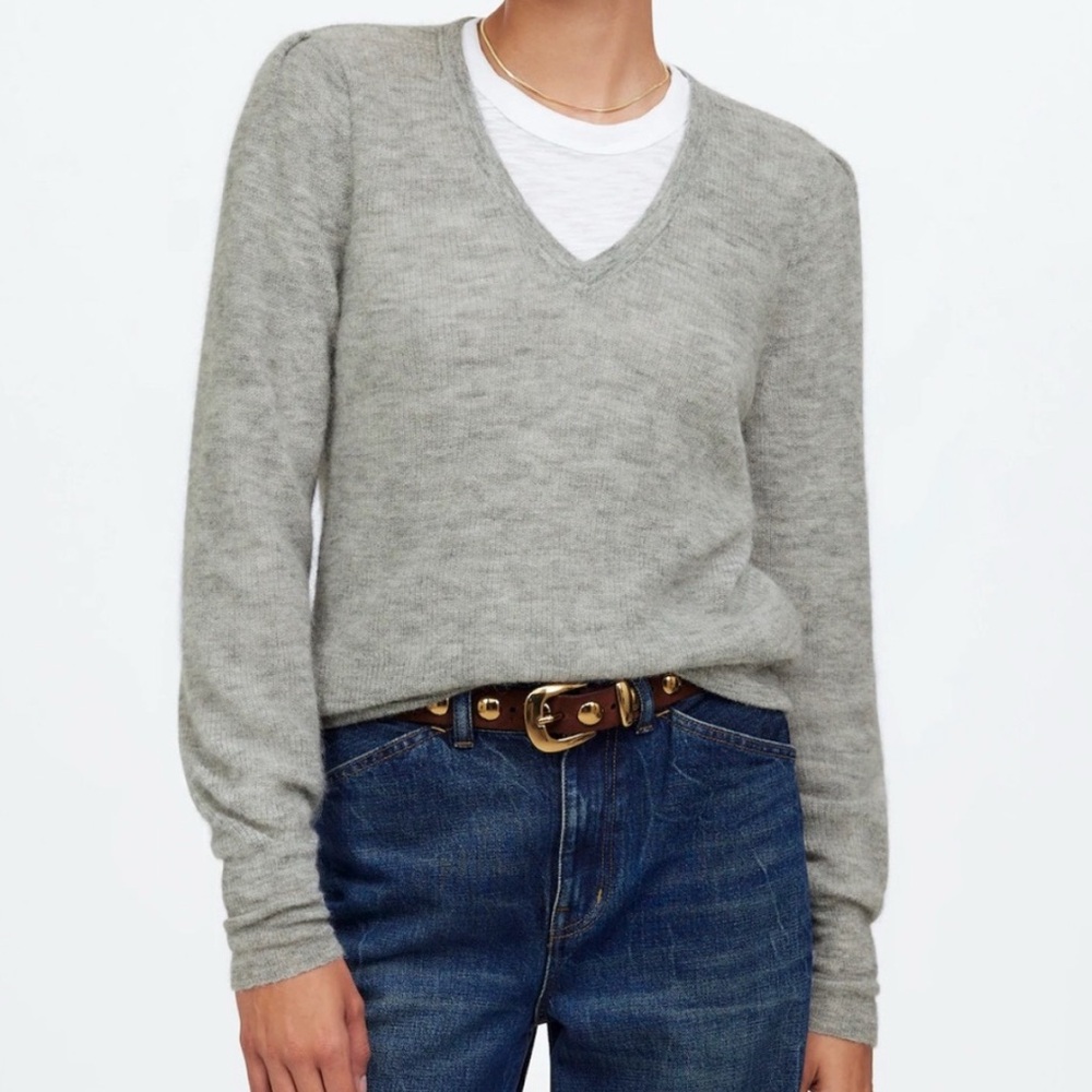 Madewell Alpaca blend v-neck sweater